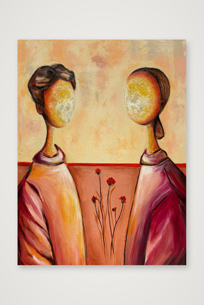 ‘Peach & Wine’ Print — 60×80cm, 24×31" Print only