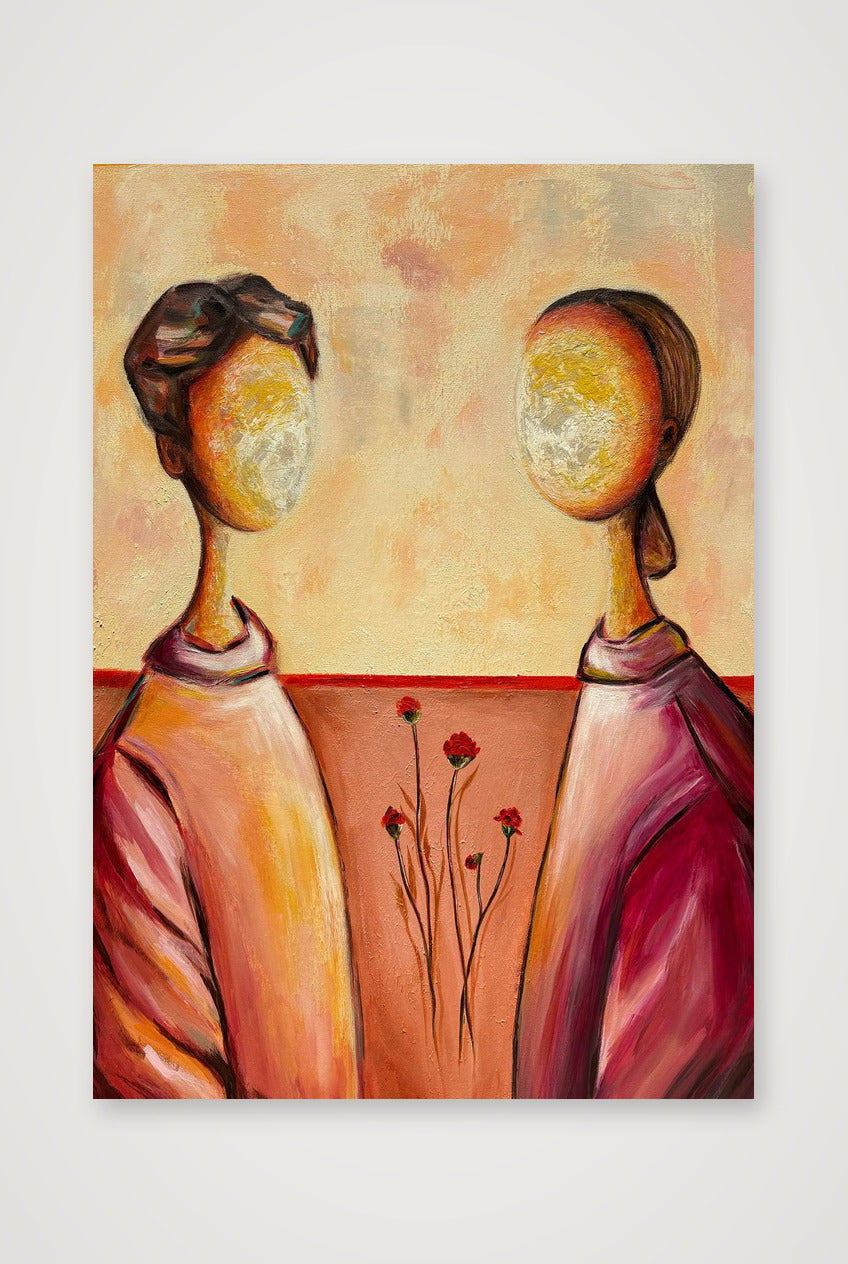 ‘Peach & Wine’ Print — A4 (21×30cm, 8×12") Print only